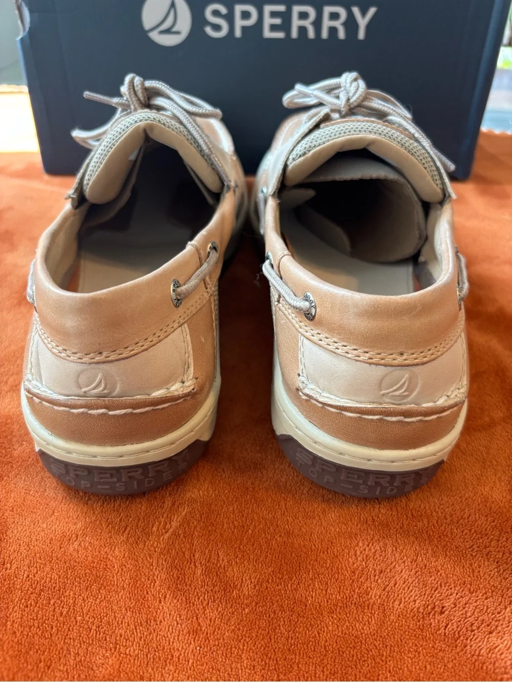Sperry Men’s Light Brown Leather Boat Shoes